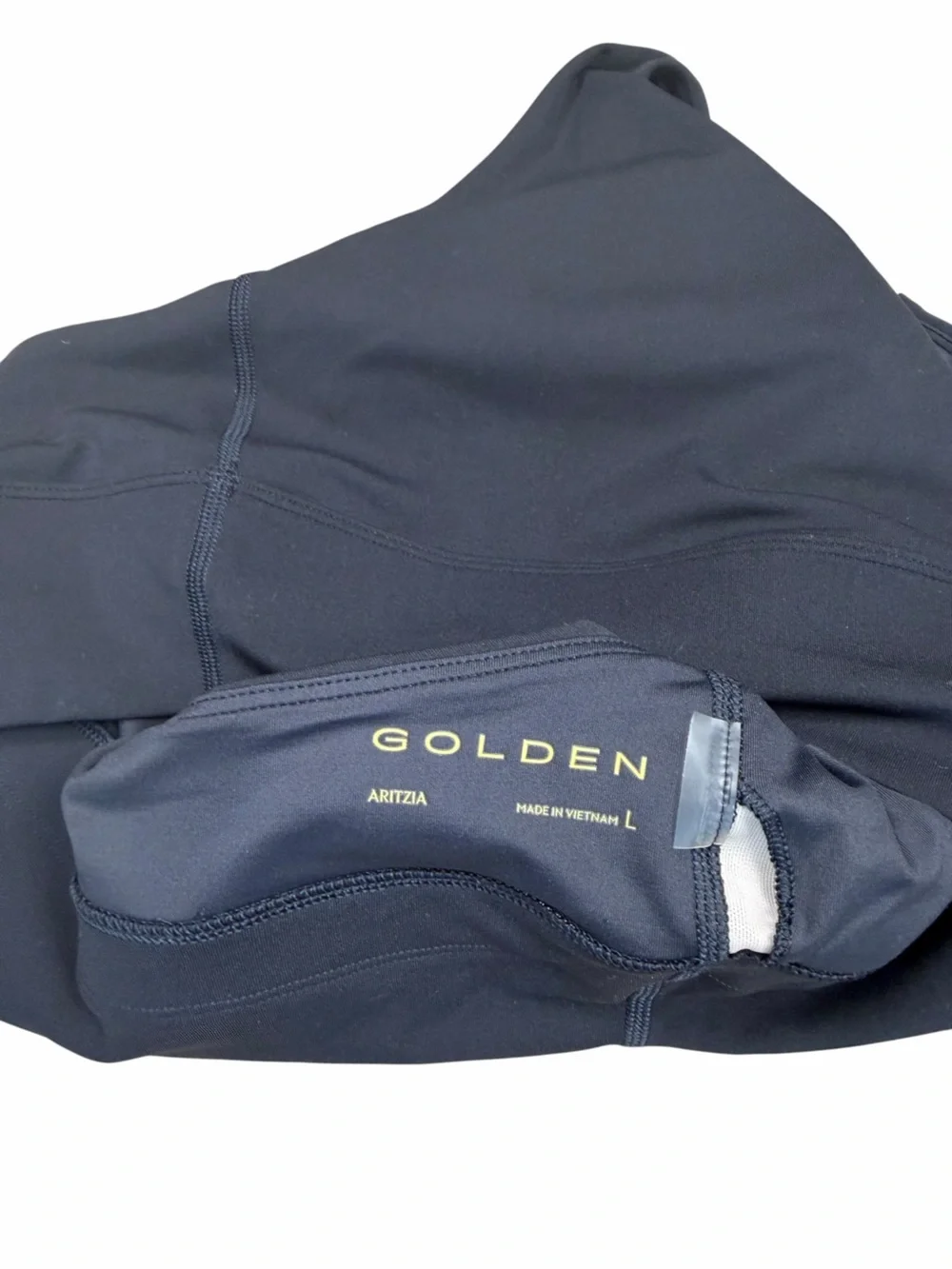 Aritzia Golden Black Strappy Sports Bra Size L
